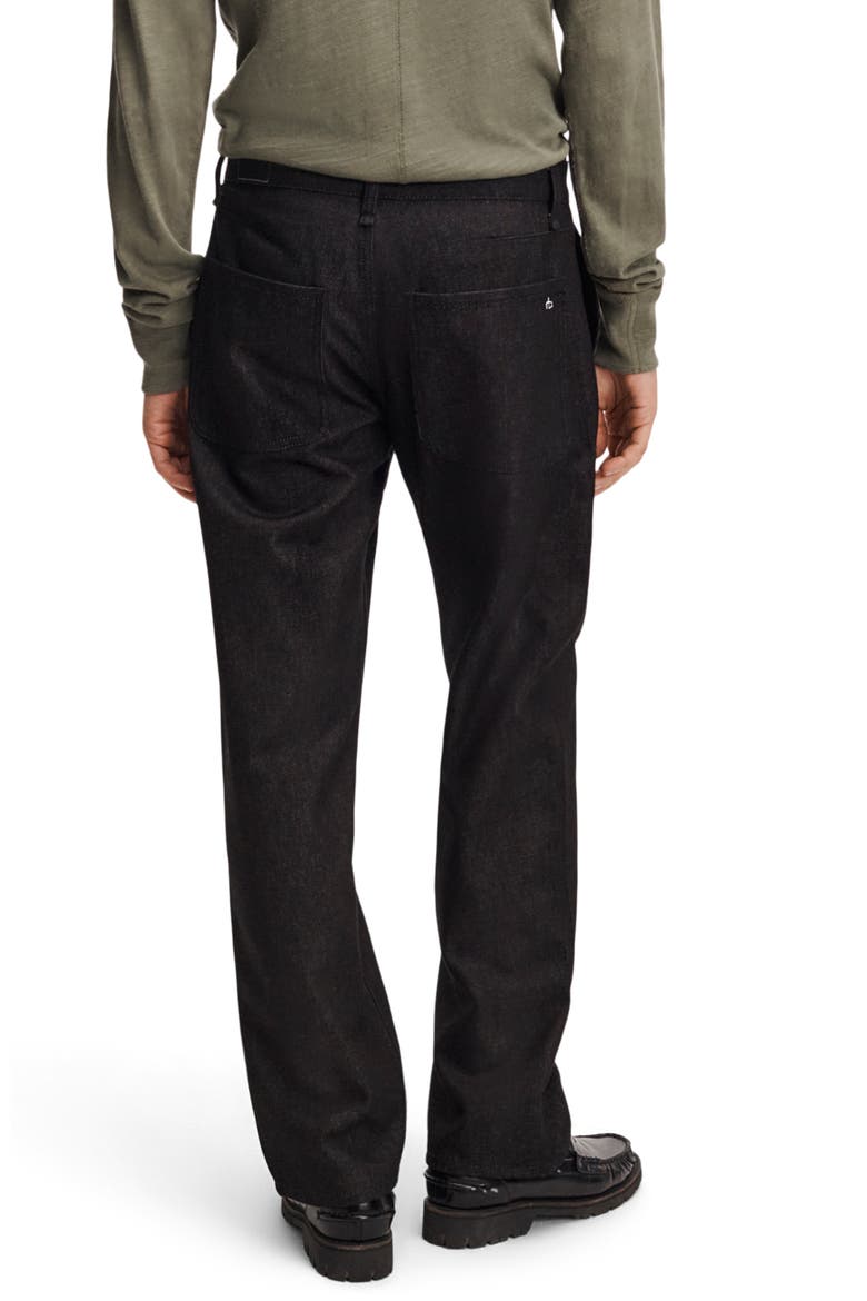 Workwear Relaxed Straight Leg Jeans, Alternate, color, rbRAW BLACK WHITE