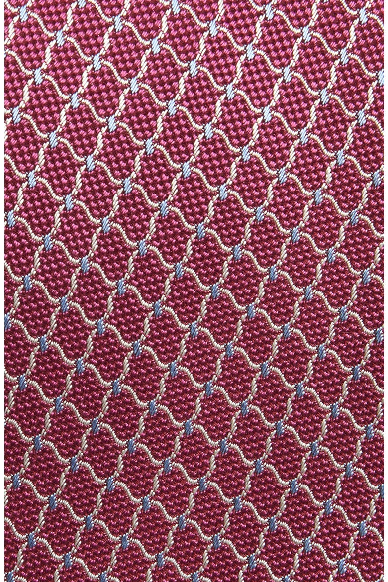 Neat Silk Tie, Alternate, color, BERRY