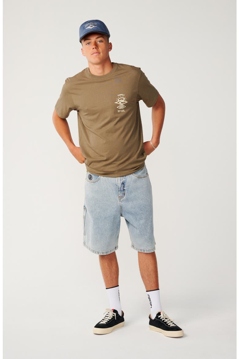 Search Icon Organic Cotton Graphic T-Shirt, Alternate, color, WALNUT