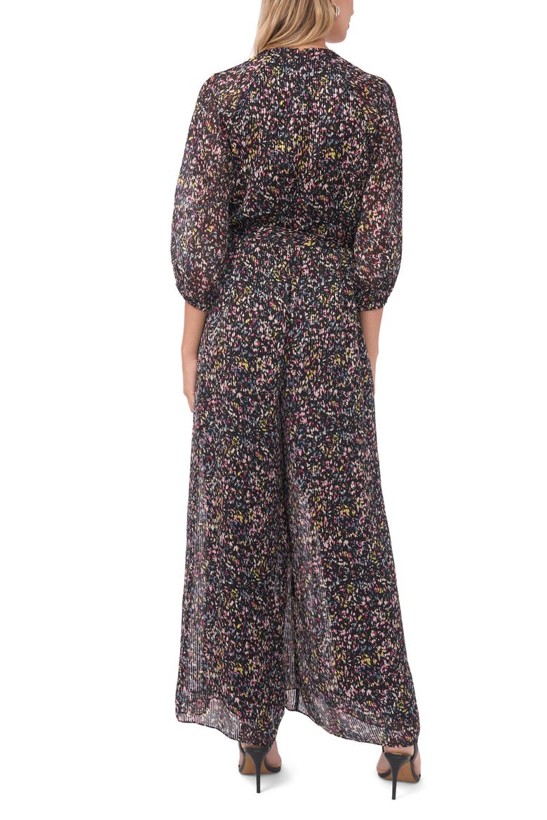 Pleated Wide Leg Jumpsuit, Alternate, color, AEGEAN SEA
