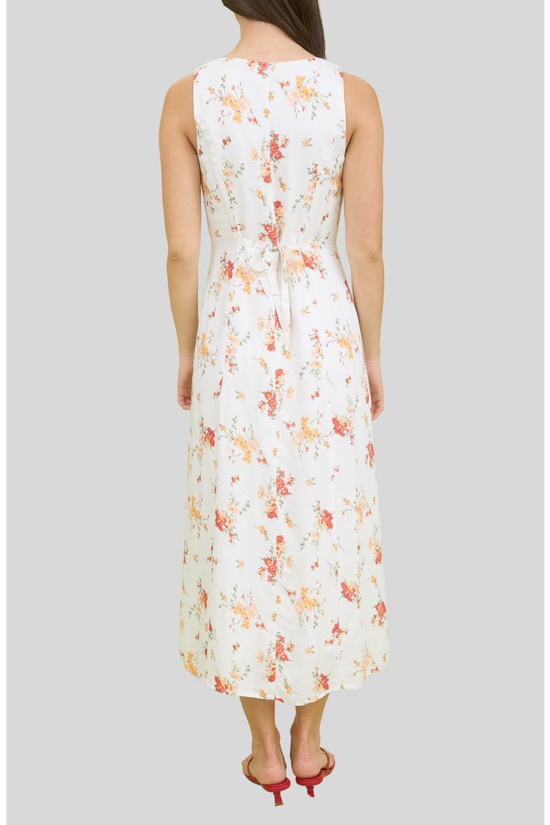 Floral Maxi Sundress, Alternate, color, IVORY MULTI