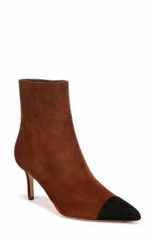 Veronica Beard Lisa Pointed Cap Toe Bootie