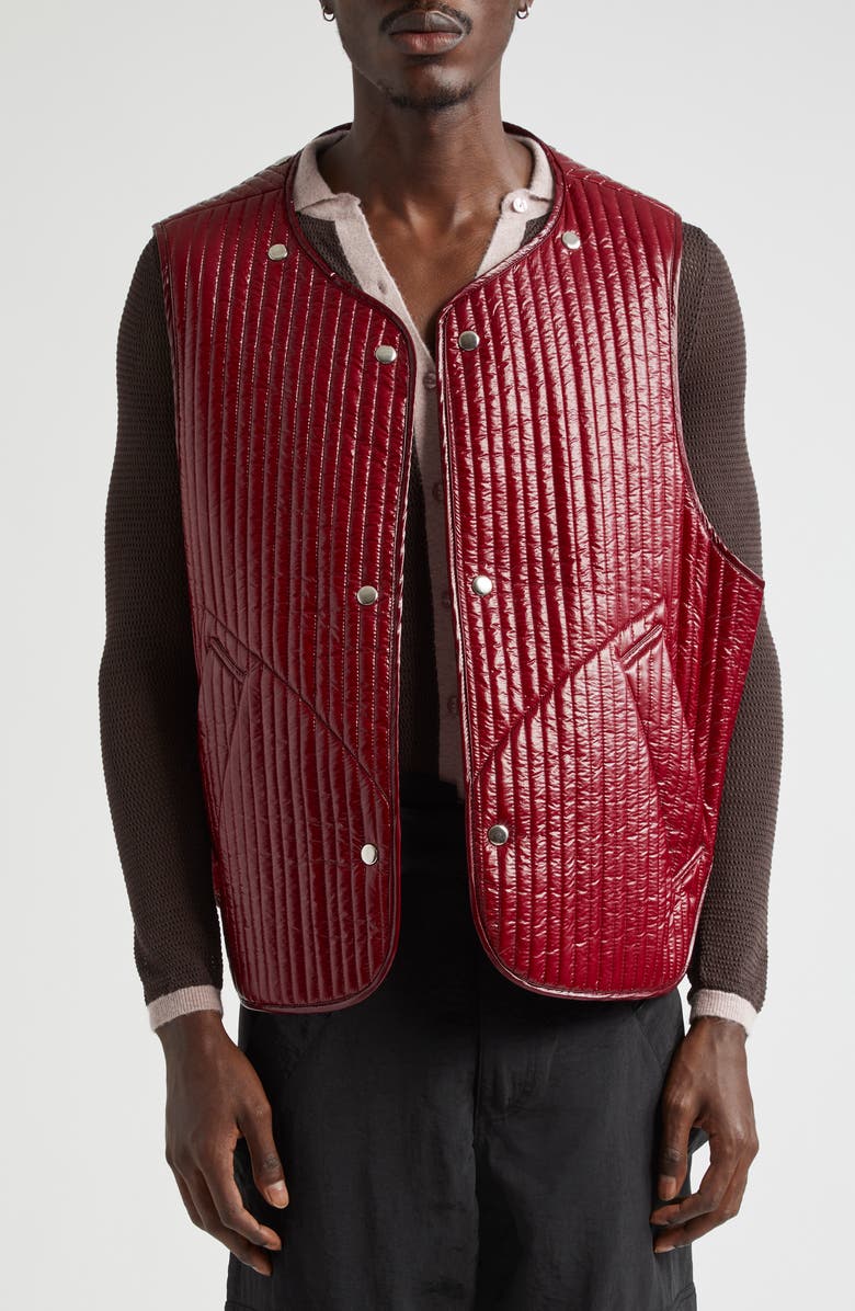 Eckhaus Latta Line Quilted Jacket with Removable Vest, Alternate, color,