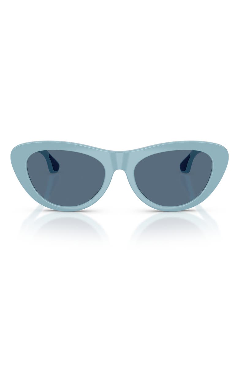 Burberry Kids' 49mm Small Cat Eye Sunglasses, Main, color, Light Blue / Dark Blue
