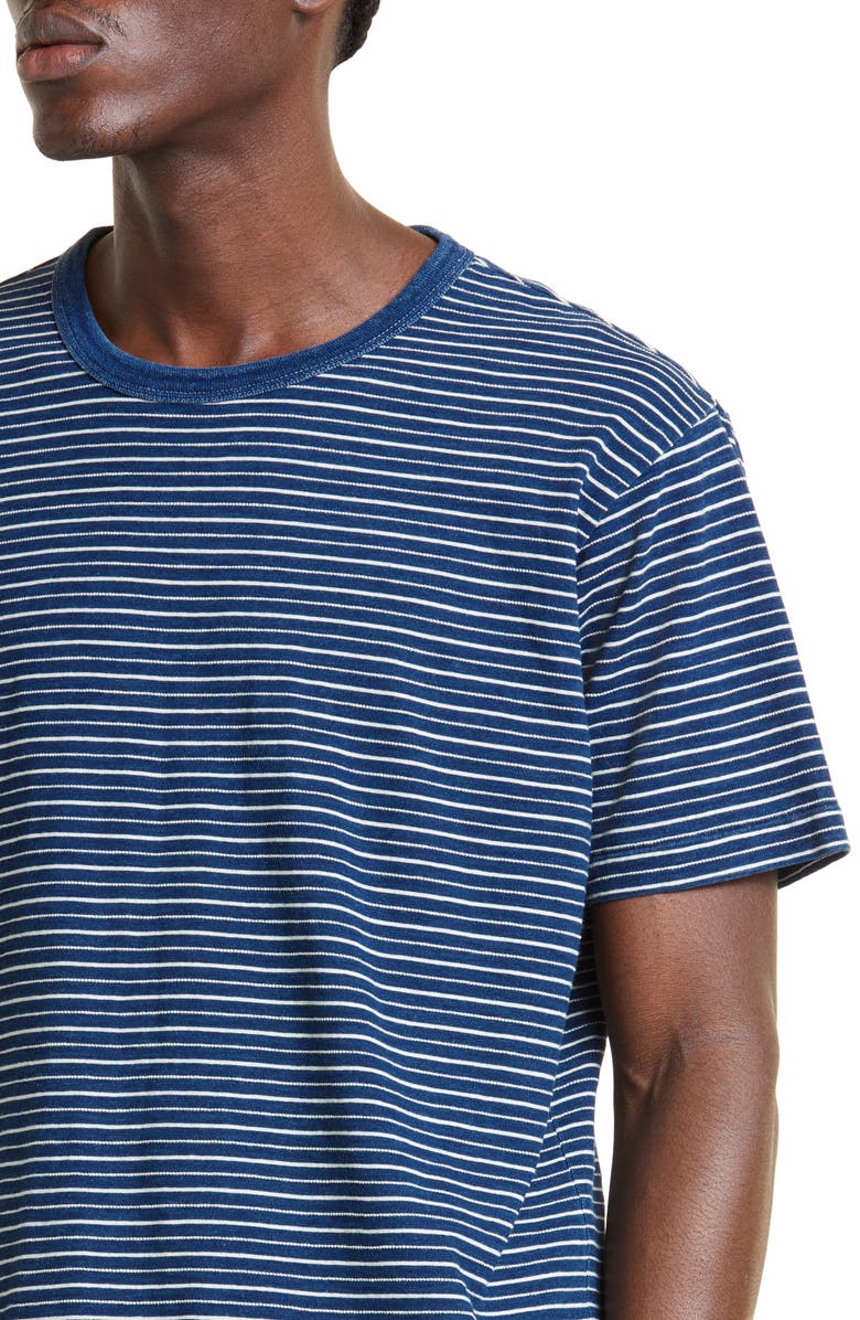 Double RL Stripe T-Shirt, Alternate, color, Indigo Multi