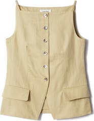 & Other Stories Cotton & Linen Blend Vest