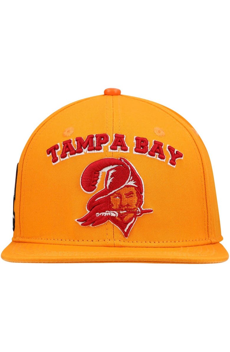 PRO STANDARD Men's Pro Standard Orange Tampa Bay Buccaneers Stacked Snapback Hat, Alternate, color, 