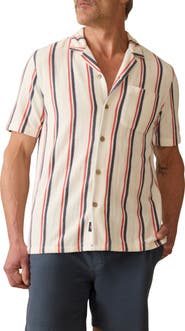 Faherty Cabana Terry Cloth Camp Shirt