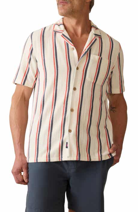 Faherty Cabana Terry Cloth Camp Shirt