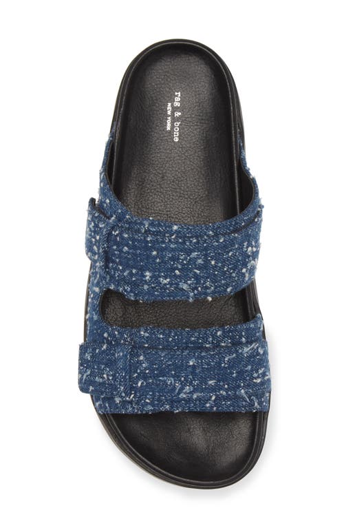Rag & Bone Women's Geo Denim Platform Sandals In Midtweed