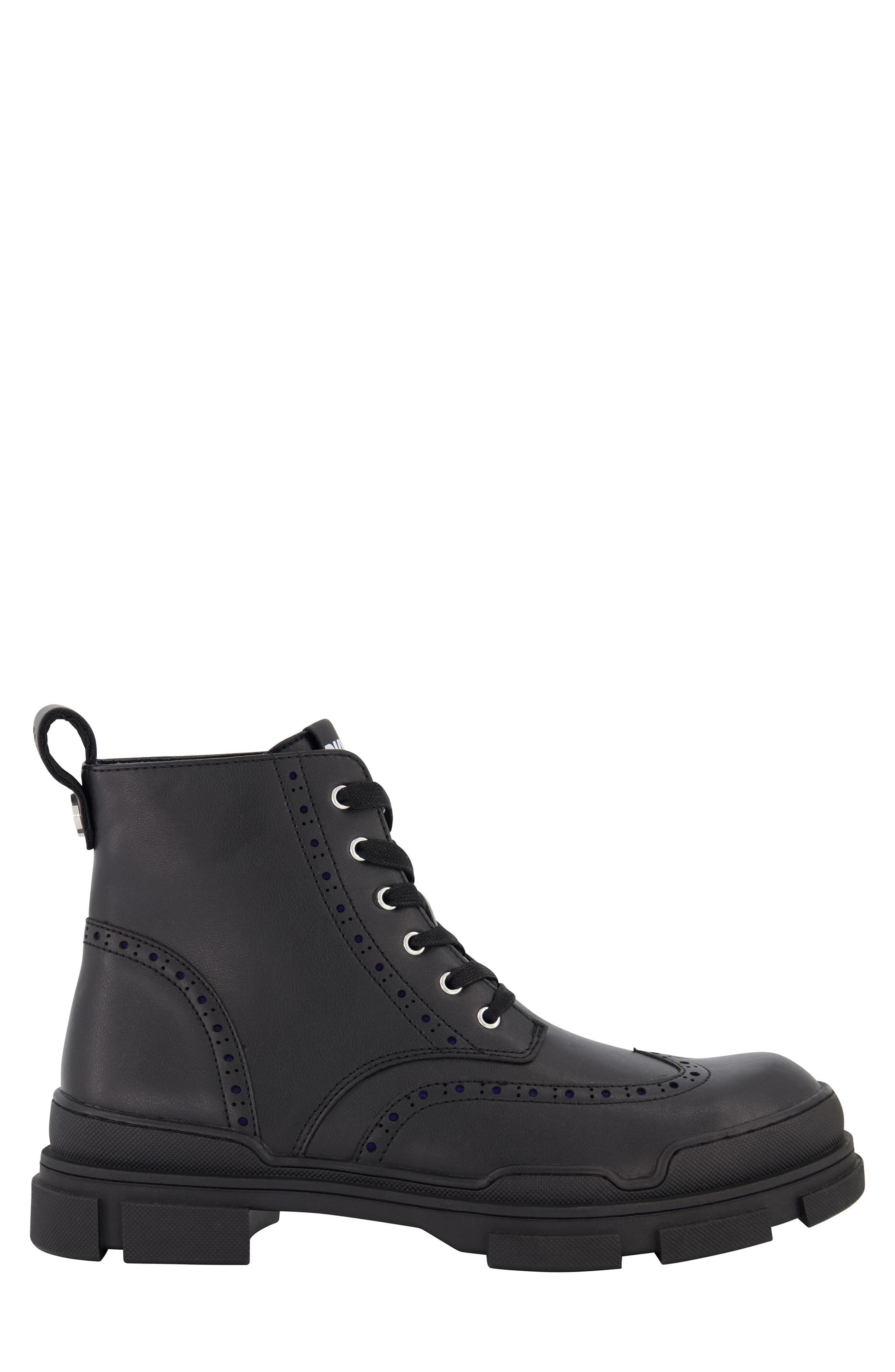 DKNY Wingtip Lug Boot, Alternate, color, 