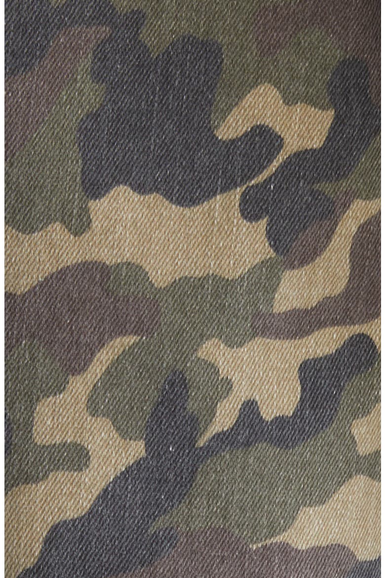 Camo Baggy Denim Cargo Shorts, Alternate, color, OLIVE