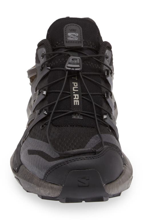 Salomon Xt Pu.re Advanced Rubber-trimmed Mesh Sneakers In Black
