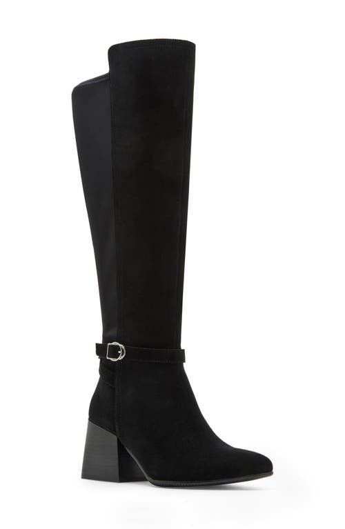 Blondo Twyla Waterproof Knee High Suede Boot in Black Suede 