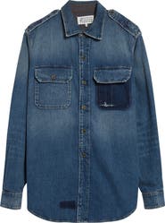 Maison Margiela Long Sleeve Denim Button-Up Shirt