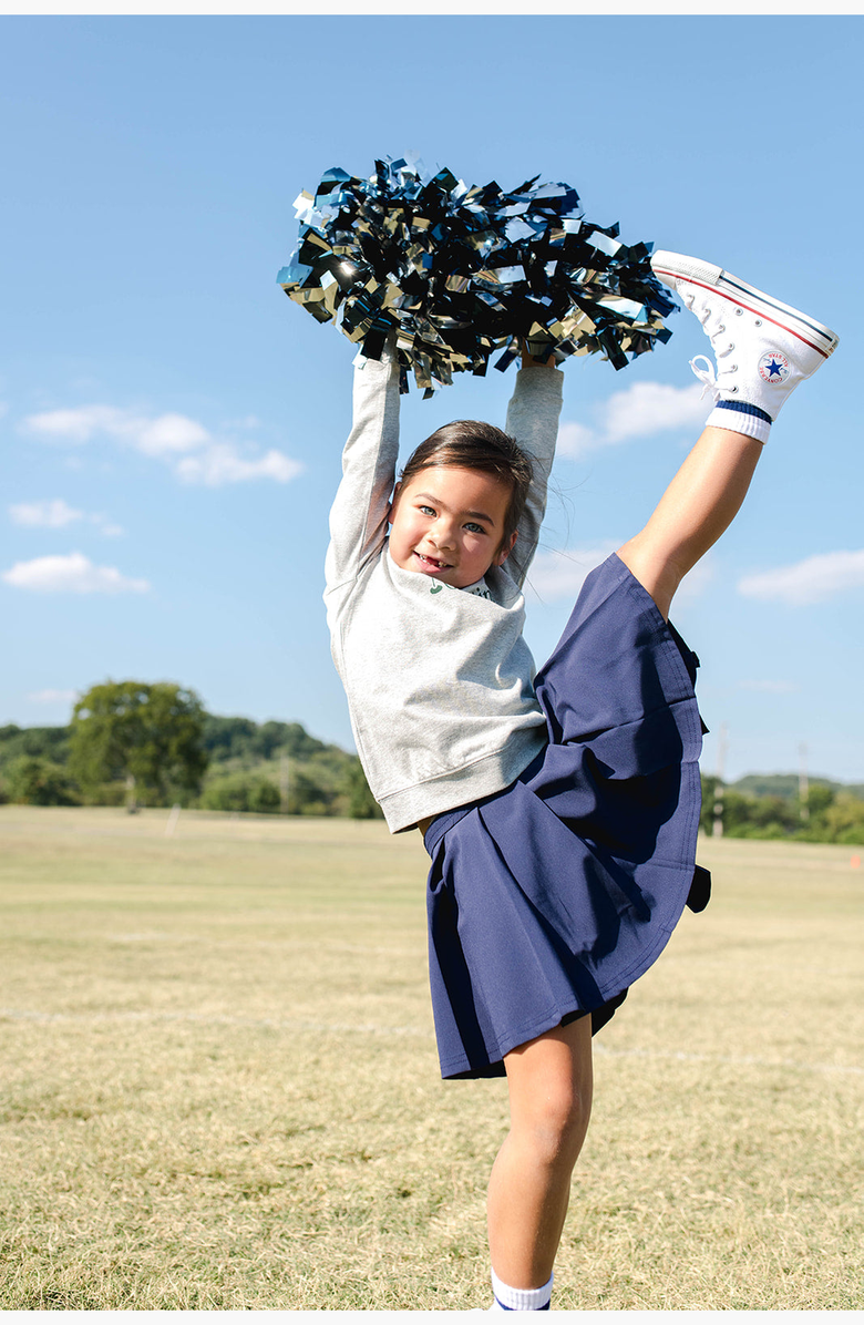 Little Paper Kids Sporting Club Sweatshirt, Alternate, color, Heather Gray