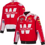 JH DESIGN Men's JH Design Red Shane van Gisbergen WeatherTech Full-Snap Twill Uniform Jacket
