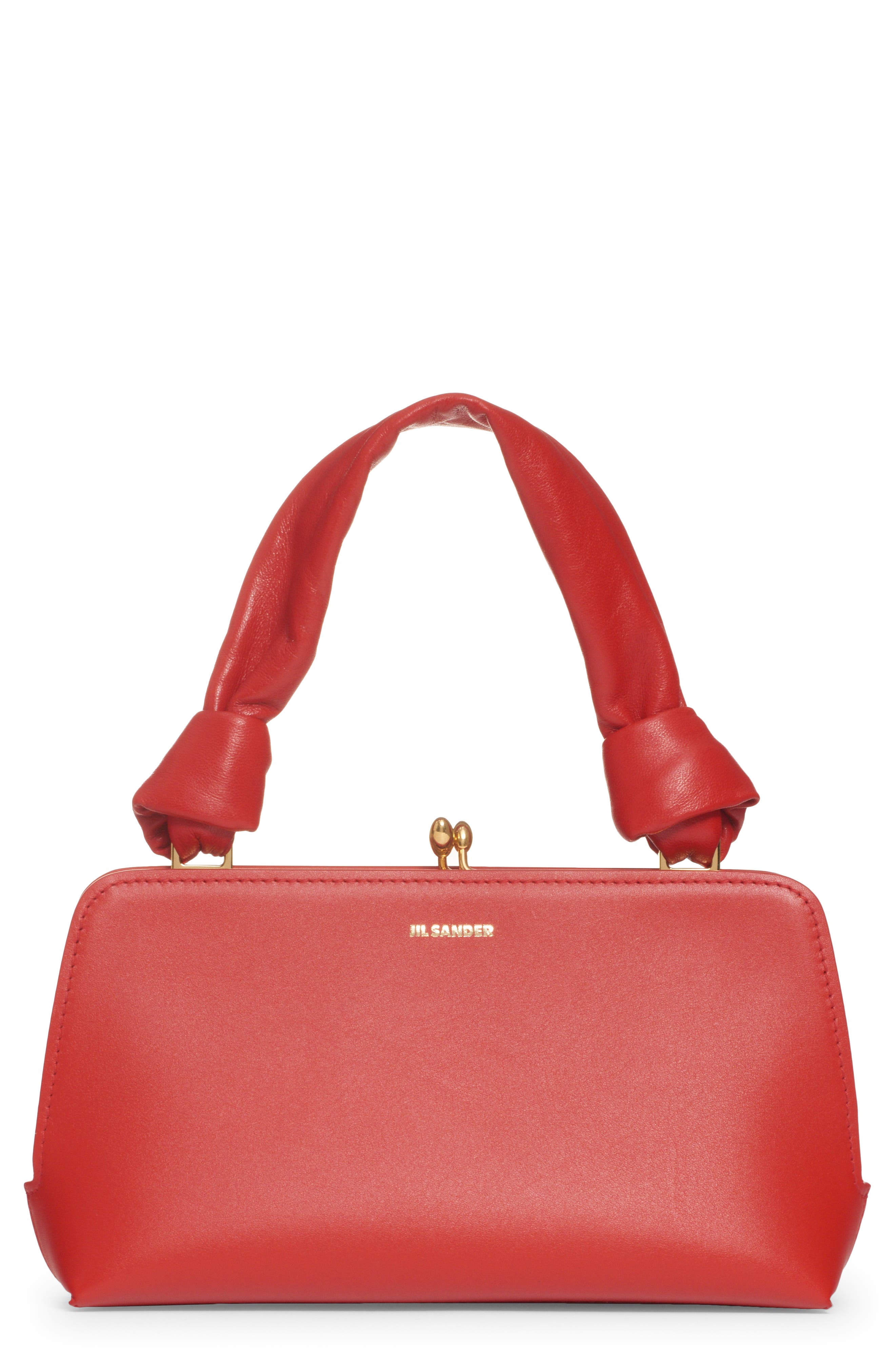 Jil Sander Mini Goji Knot Top Handle Bag, Main, color, 