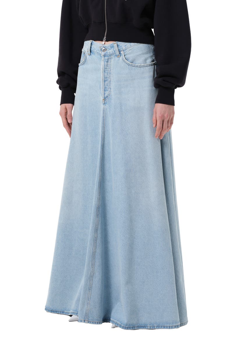 Odin Denim A-Line Maxi Skirt, Alternate, color, LOST