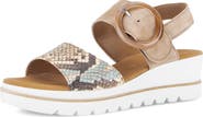 Gabor Ankle Strap Wedge Sandal