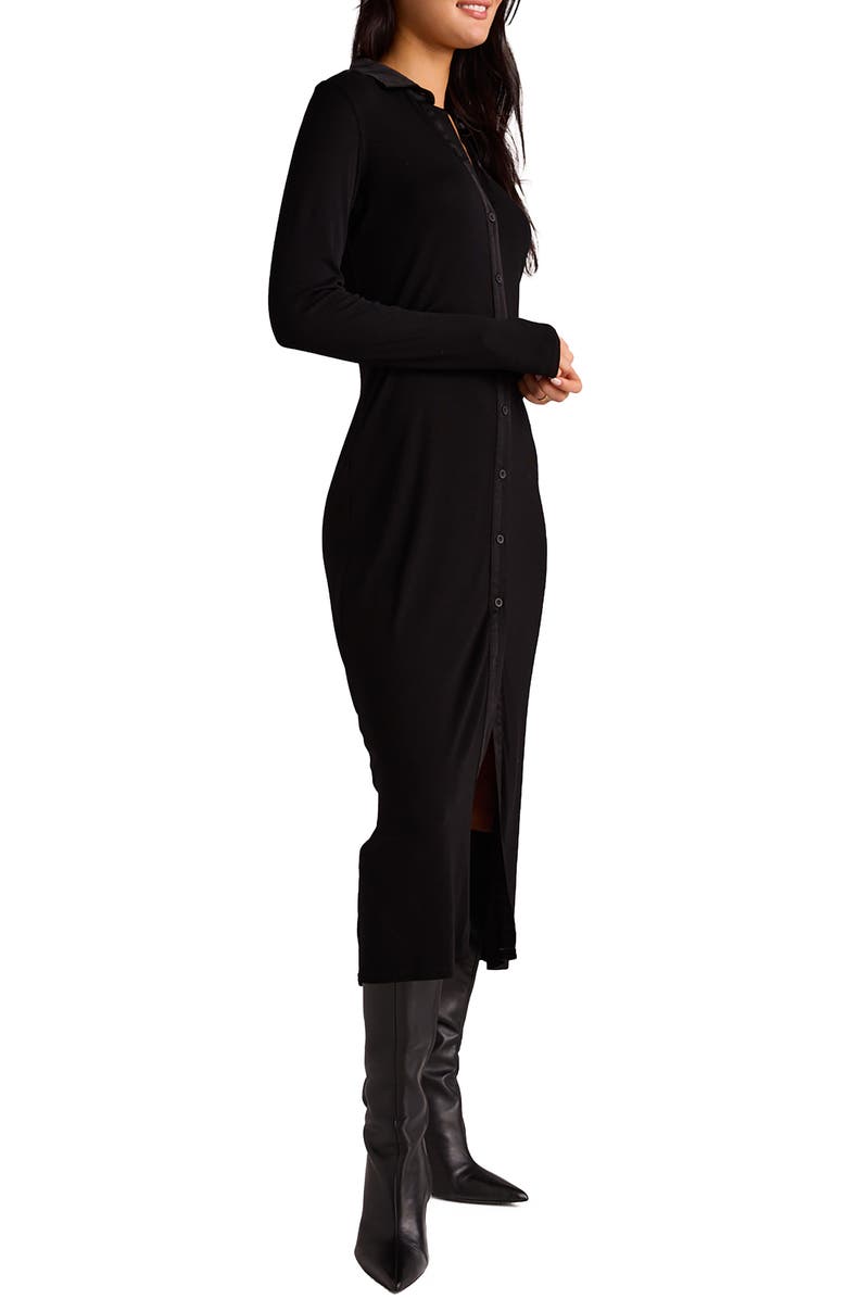 Bella Dahl Mixed Media Long Sleeve Shirtdress, Alternate, color, 