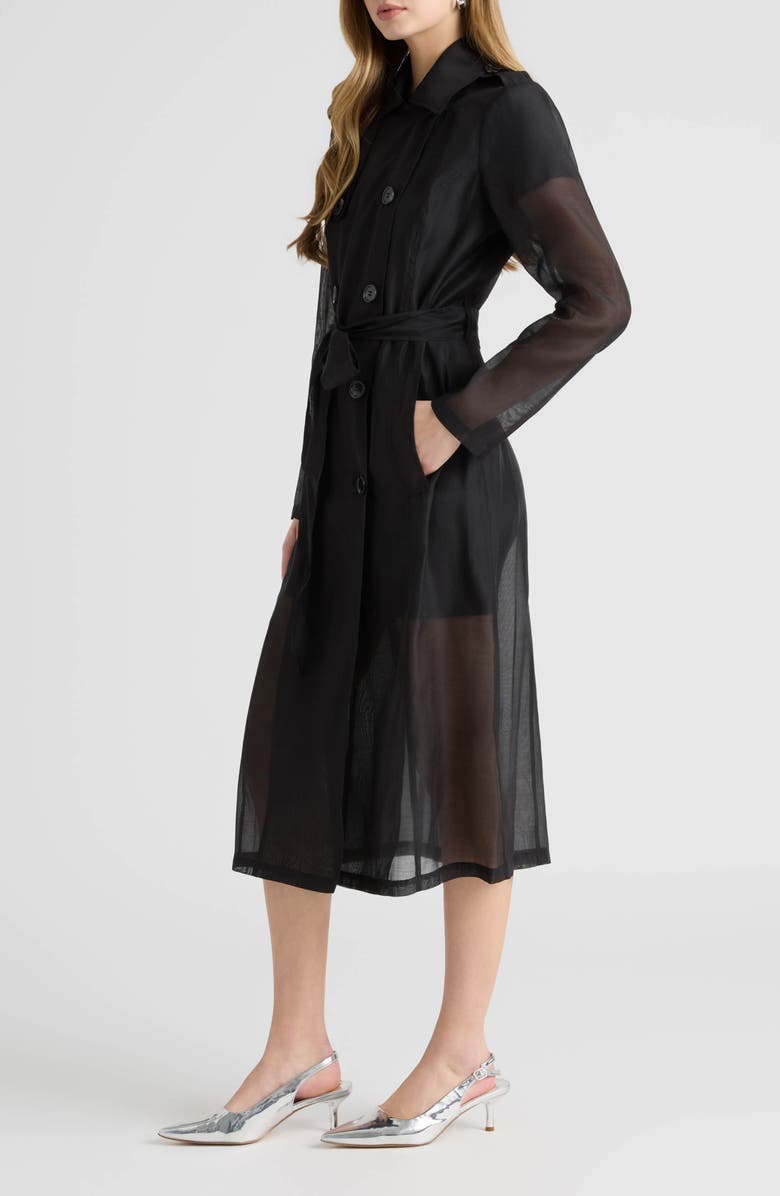NVLT Sheer Trench Coat, Alternate, color,