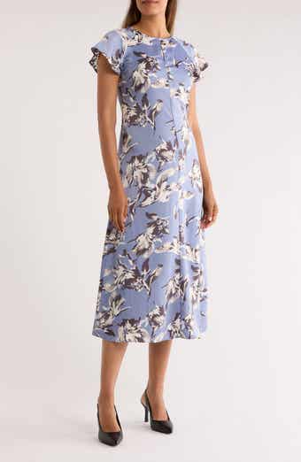 NORDSTROM RACK Flutter Sleeve Keyhole Dress