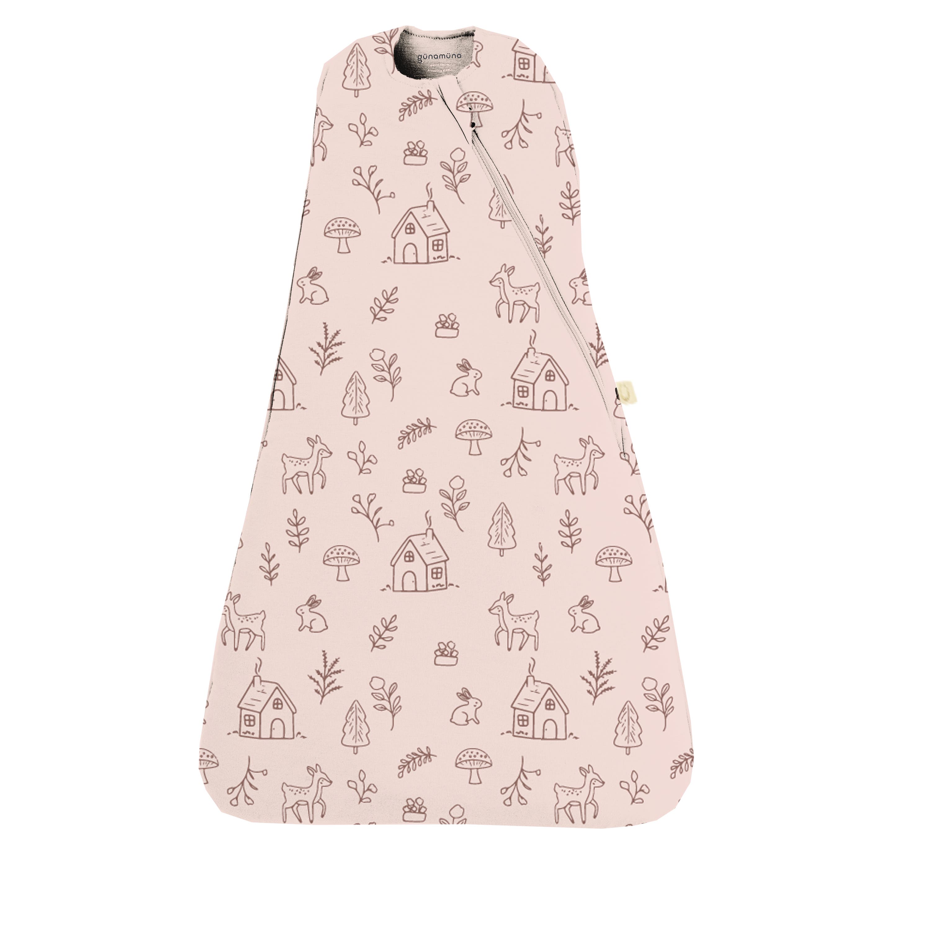gunamuna Swaddle Sleep Bag, 1.0 TOG - Baby in Doe.re.mi 