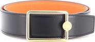 Pre-Owned Hermes Oscar Reversible Belt Leather Wide