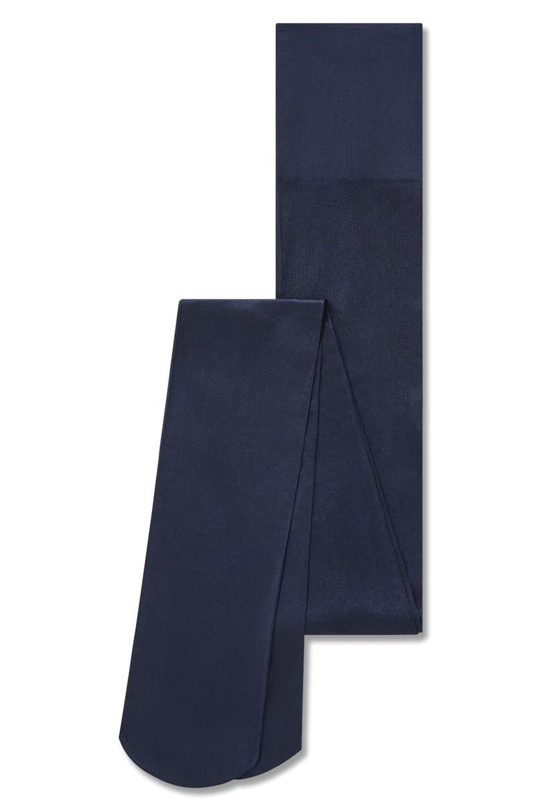 Sanna Glossy Semi Opaque Tights, Alternate, color, DARK INDIGO