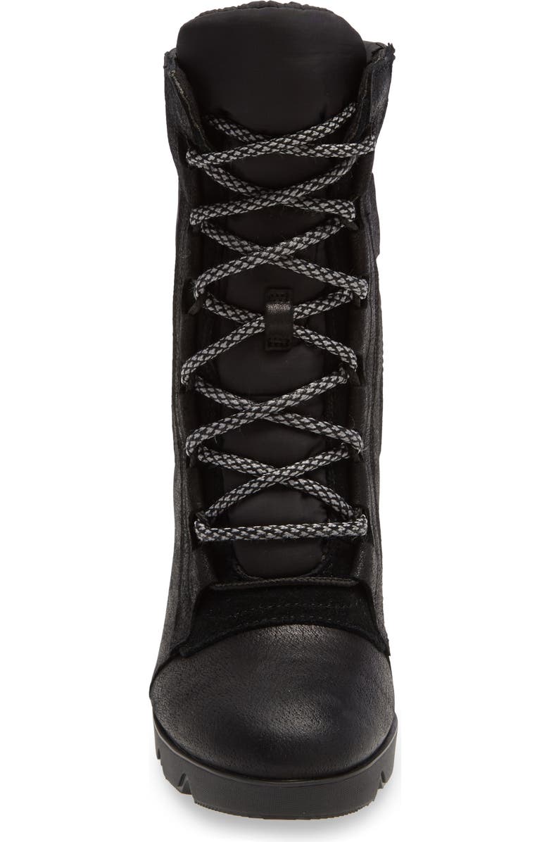 SOREL Joan Uptown Mid Waterproof Wedge Bootie, Alternate, color,