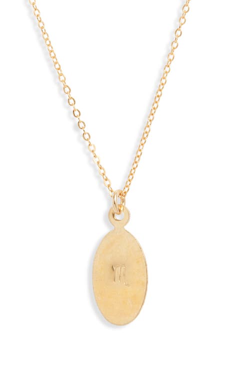 Zodiac Horoscope Pendant Necklace