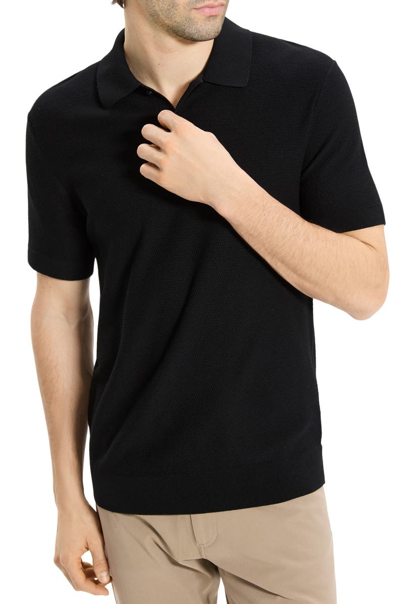 Theory Soris T-Light Polo, Alternate, color, Black