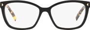 Prada 57mm Rectangular Optical Glasses