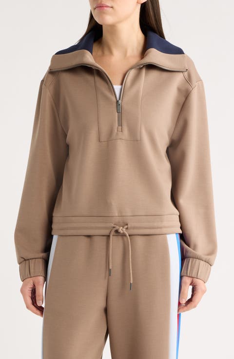 Quarter Zip Drawstring Pullover