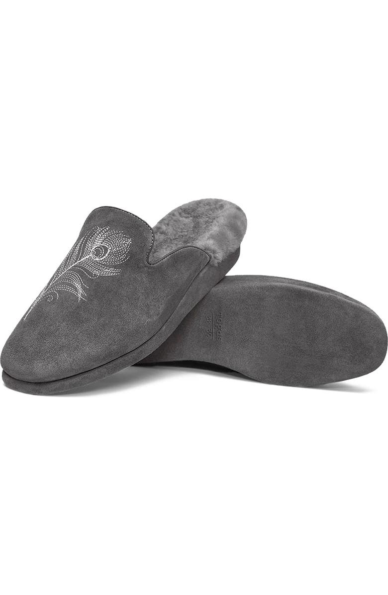Togas Midaria Womens sheepskin slippers, Alternate, color, Grey