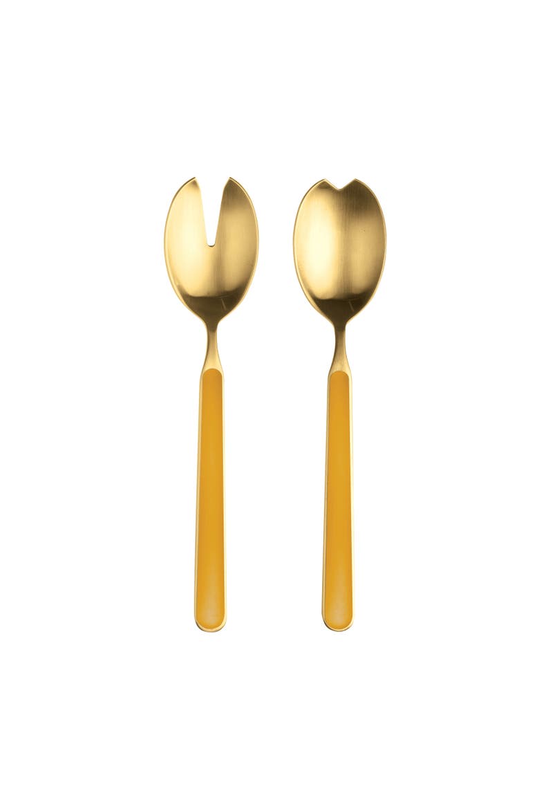 Fantasia Salad Serving Set - 2 Pieces, Main, color, Mustard
