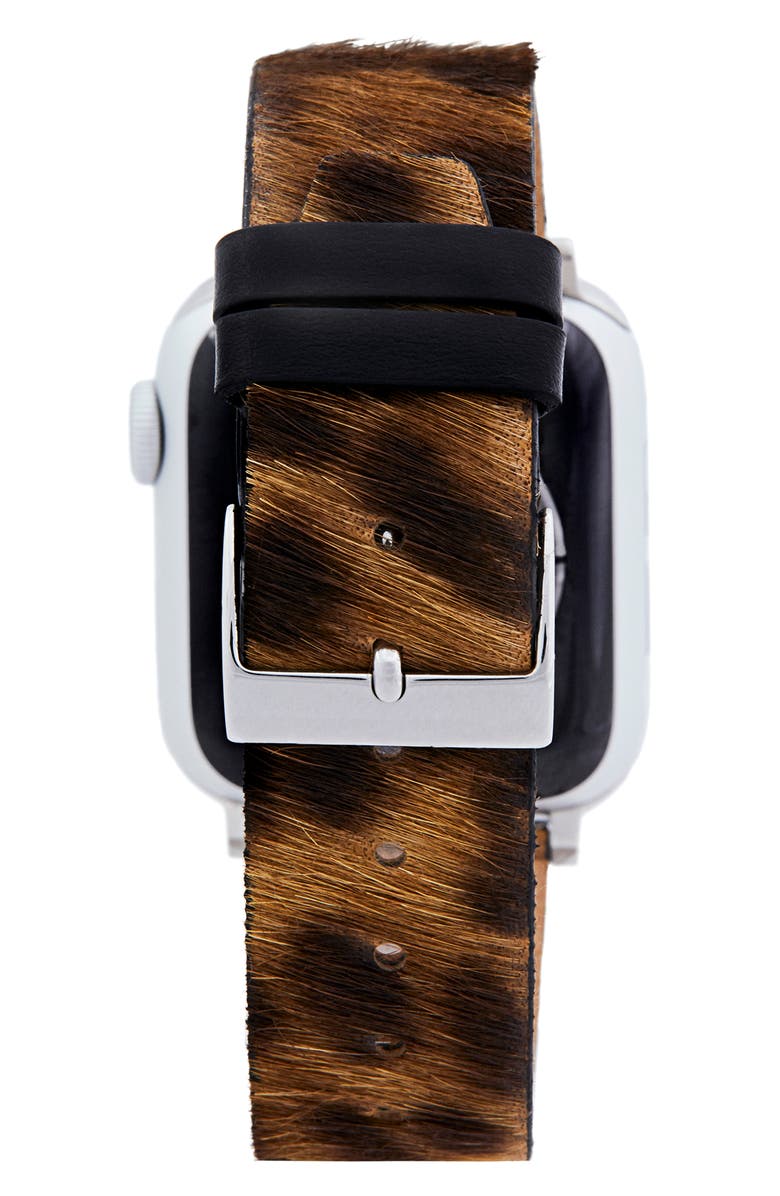 Rebecca Minkoff Genuine Calf Hair Apple Watch<sup>®</sup> Watchband, Alternate, color, 