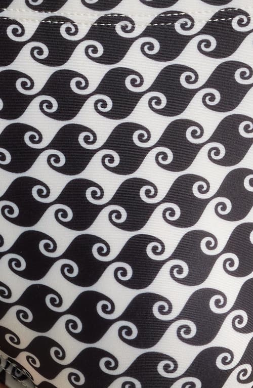 Boardies Sea Hound Wave Print Swim Briefs In Black/cream