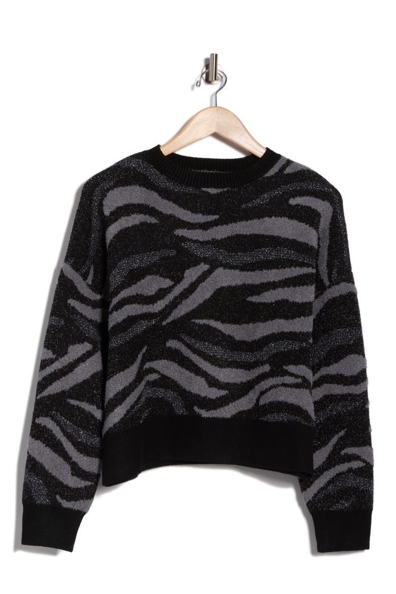 Thin Gauge Knit Sweater, Alternate, color, BLACK