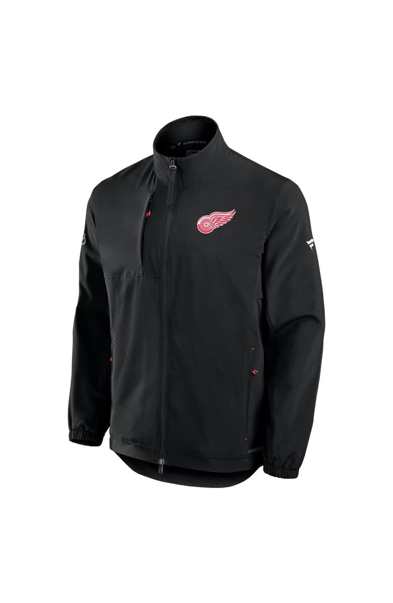 FANATICS Men's Fanatics Black Detroit Red Wings Authentic Pro Rink Full-Zip Coaches Jacket, Alternate, color, Black