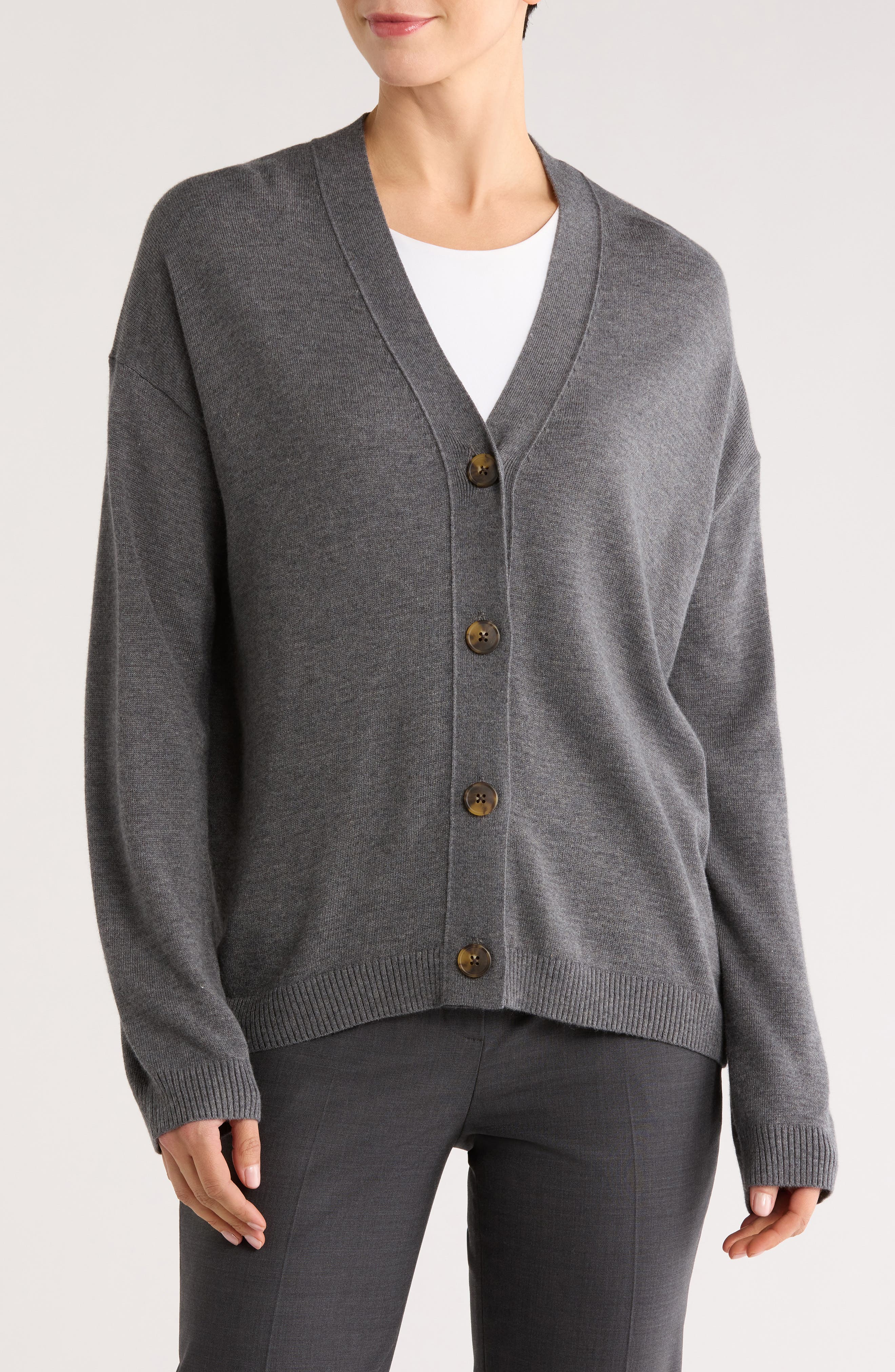 Nordstrom Lightweight Buttoned Cardigan