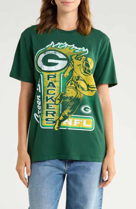 Junk Food Packers Running Back Cotton Graphic T-Shirt