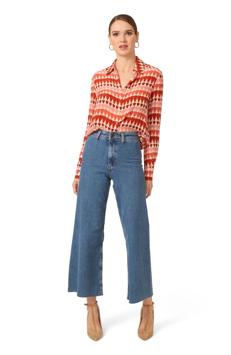 Gilner Farrar Troy Blouse, Main, color, Wild Hearts