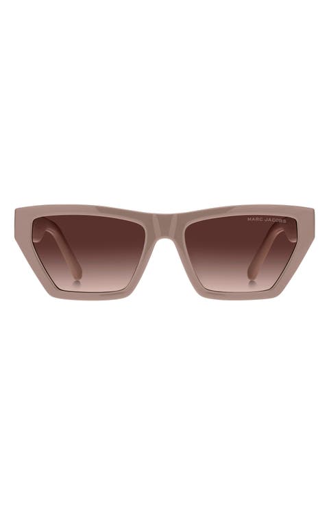 55mm Gradient Cat Eye Sunglasses