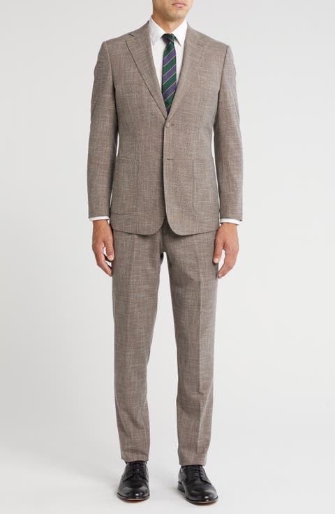 Two-Button Flat Front Suit