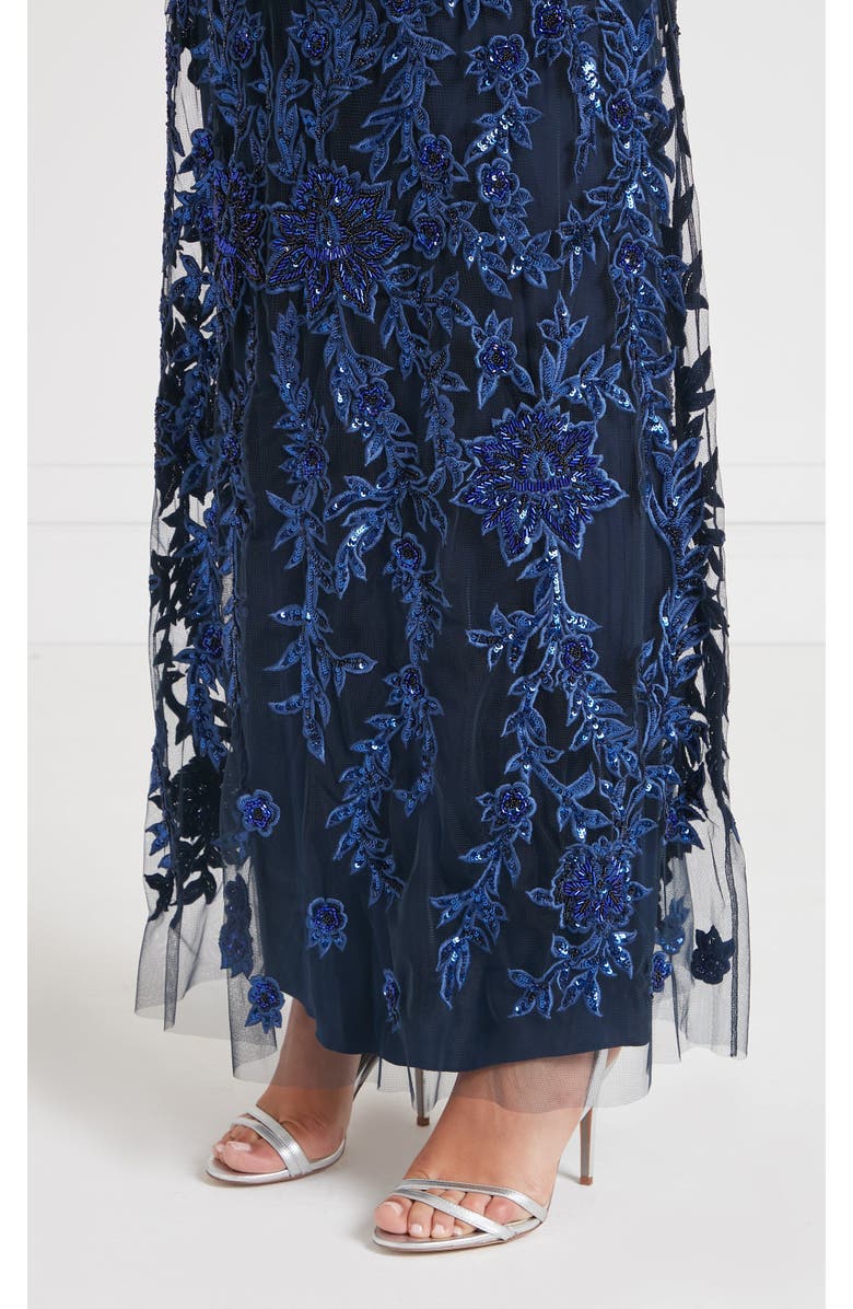 Temperley London Genevieve Halter Gown, Alternate, color, Midnight