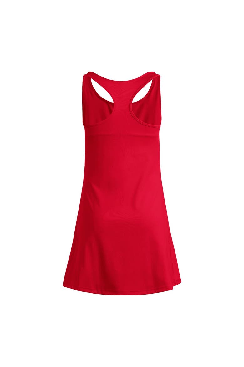 Women's adidas  Red Texas Tech Red Raiders Spring Fling Active Racerback Skort Dress, Alternate, color, Red