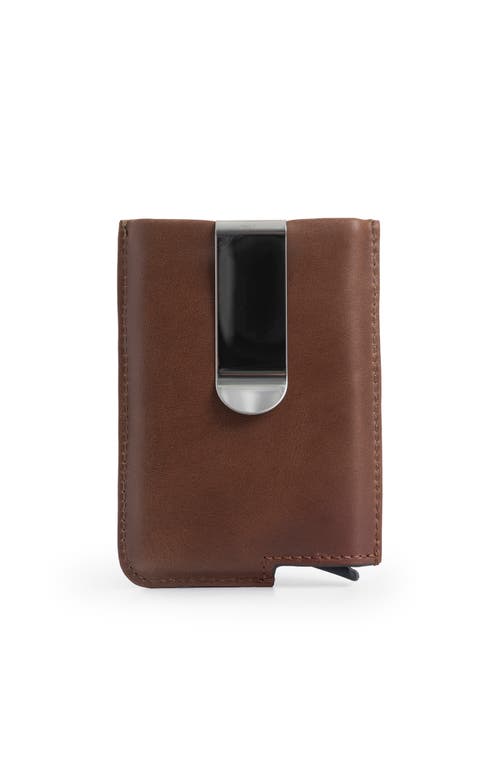 Velez Leather Mini Wallet Document Holde In Brown