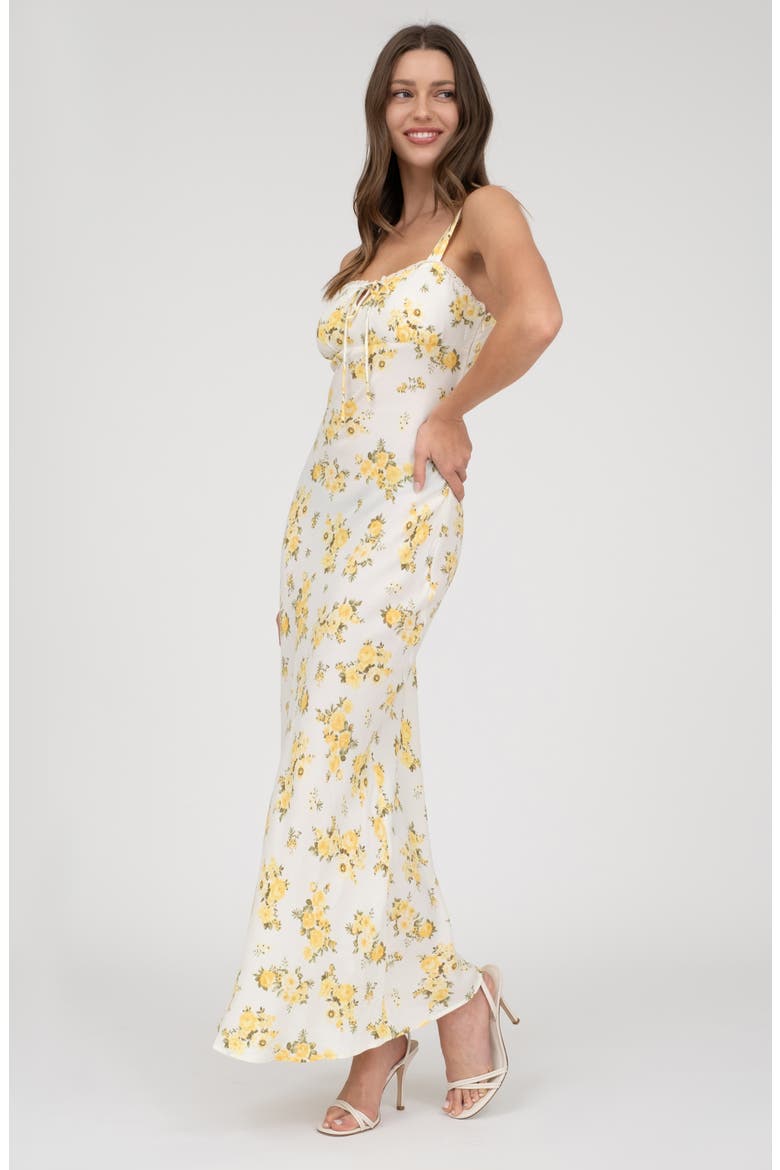 Floral Maxi Dress, Alternate, color, YELLOW MULTI